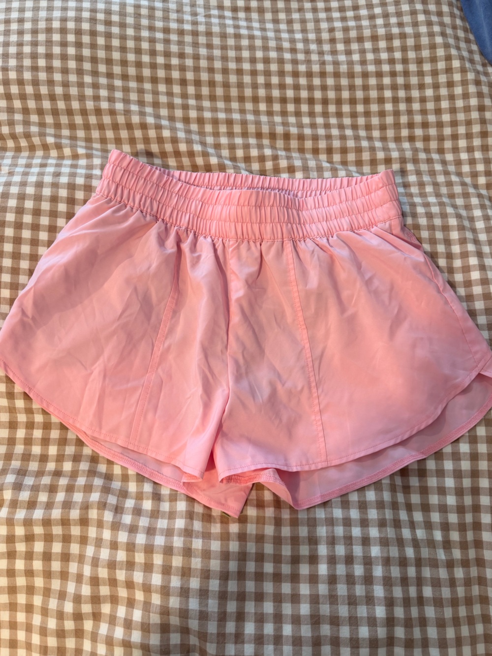 3” mid rise all in motion Pink Elastic-Waist Athletic Shorts